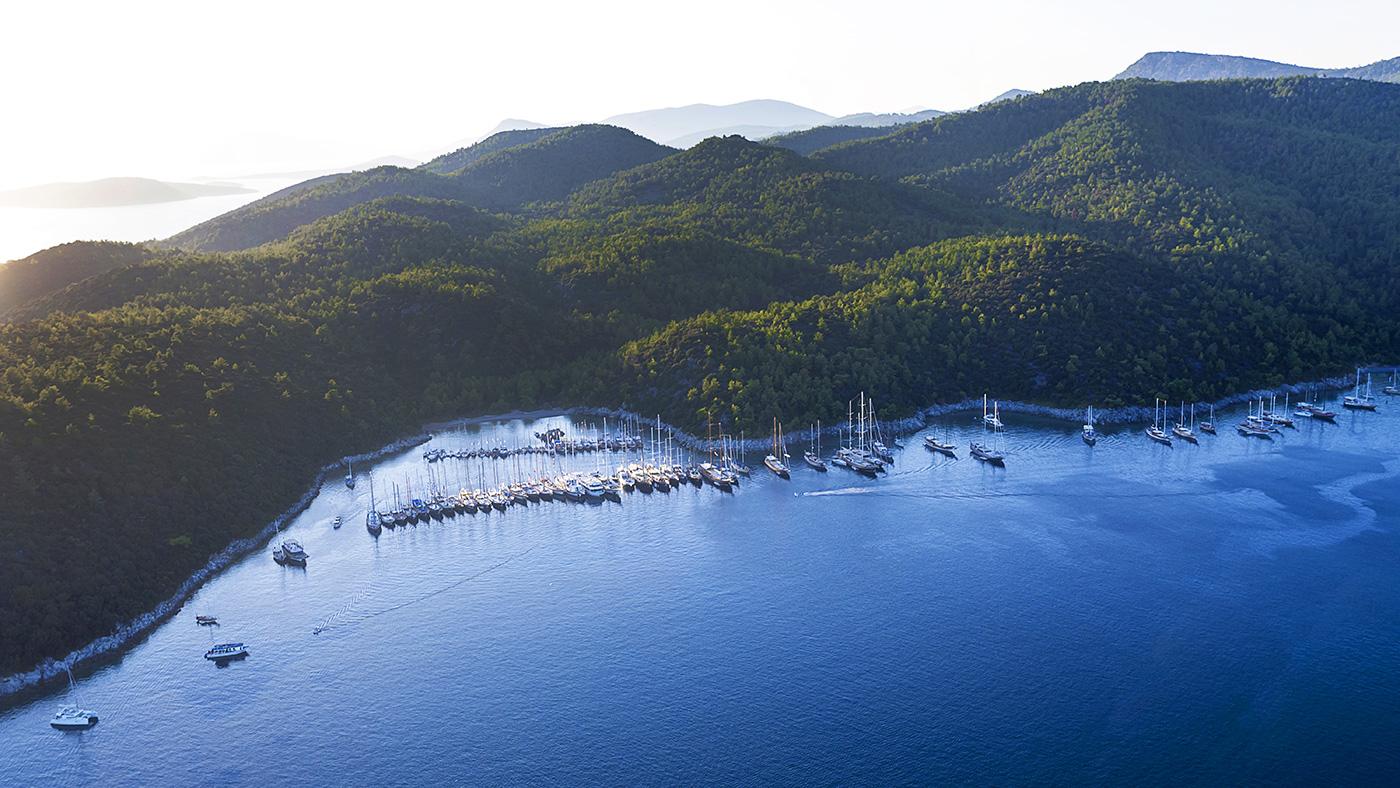 Sailing routes in Turkey