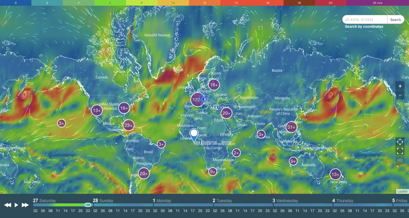 User guide to Weather Map in  