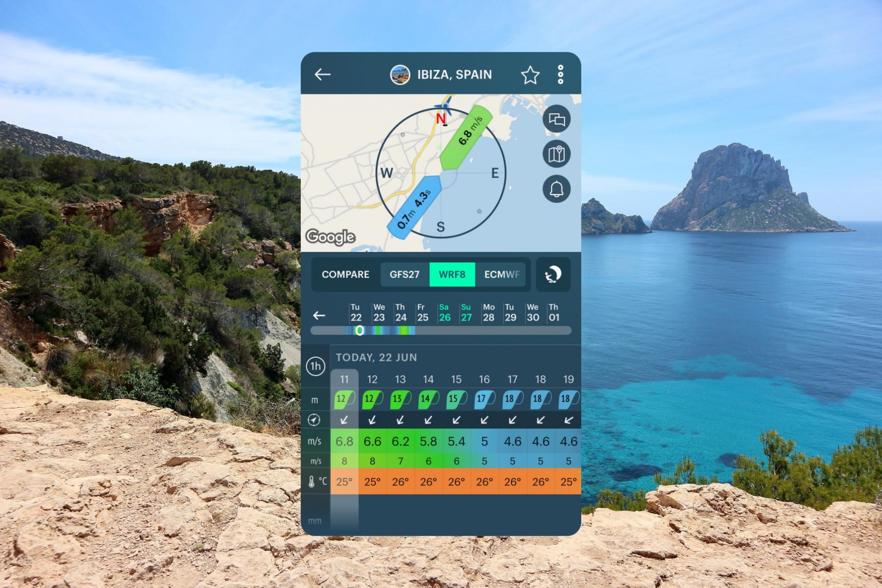 Spain live map and weather forecast —
