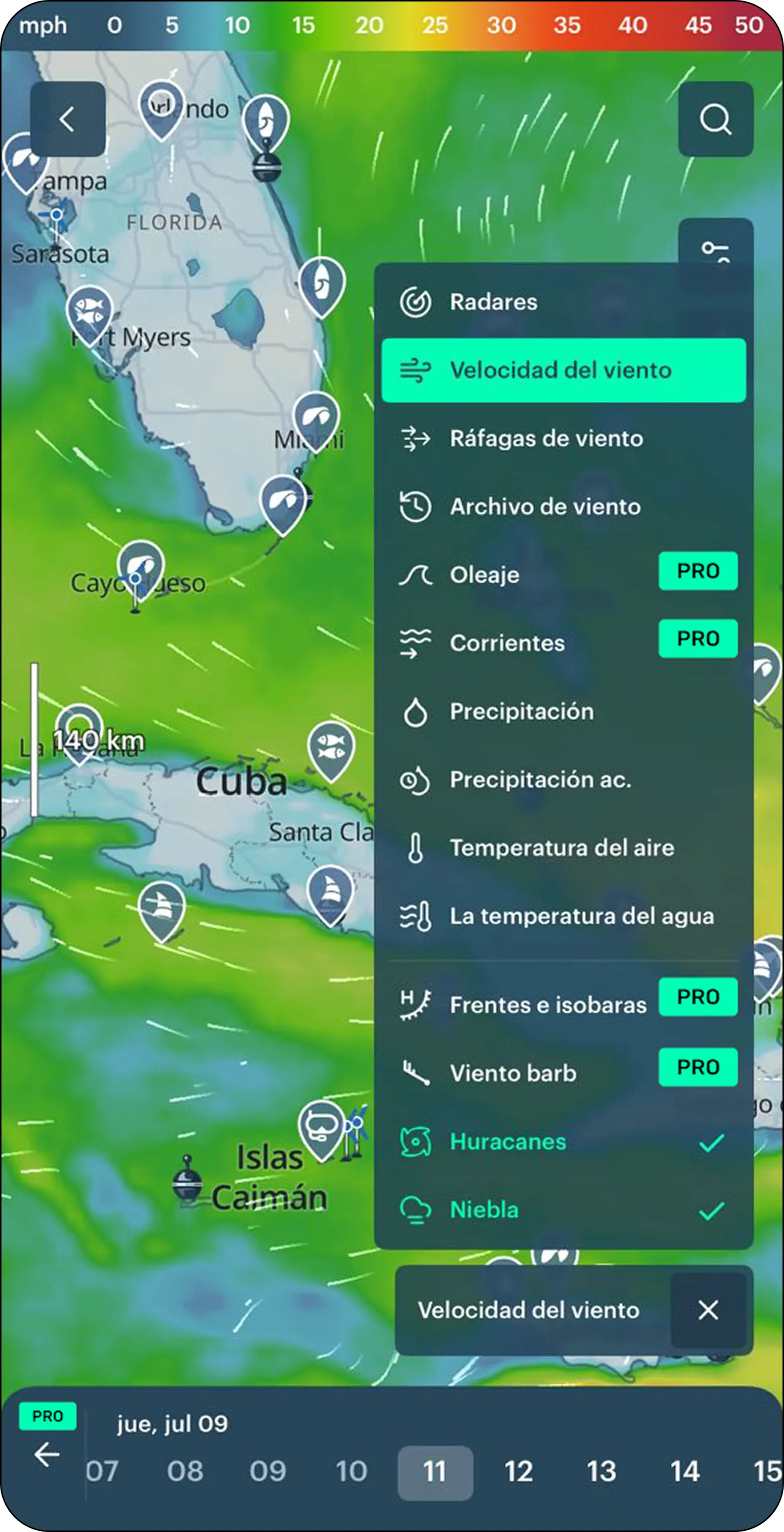 Windy.app screenshot