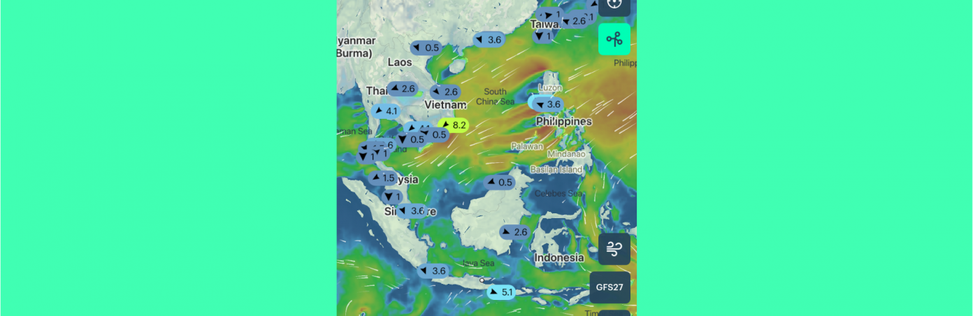 Weather stations live map